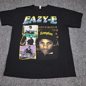 Eazy-E NWA Graphic T-Shirt Mens Medium Black Spectra USA Compton Rap Tee